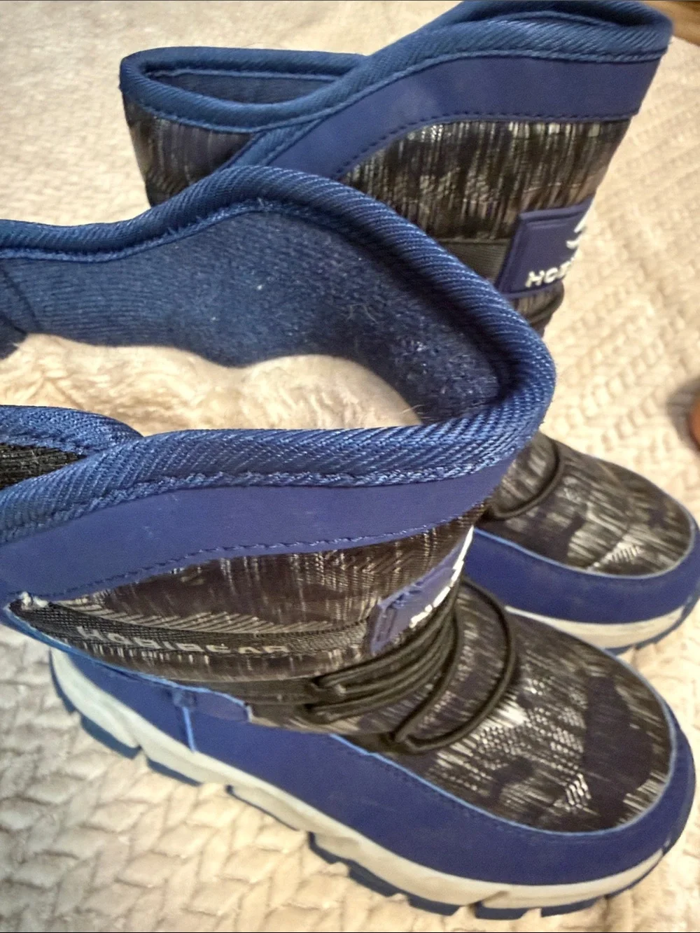 Hobibear Kids Blue Waterproof Snow Boots